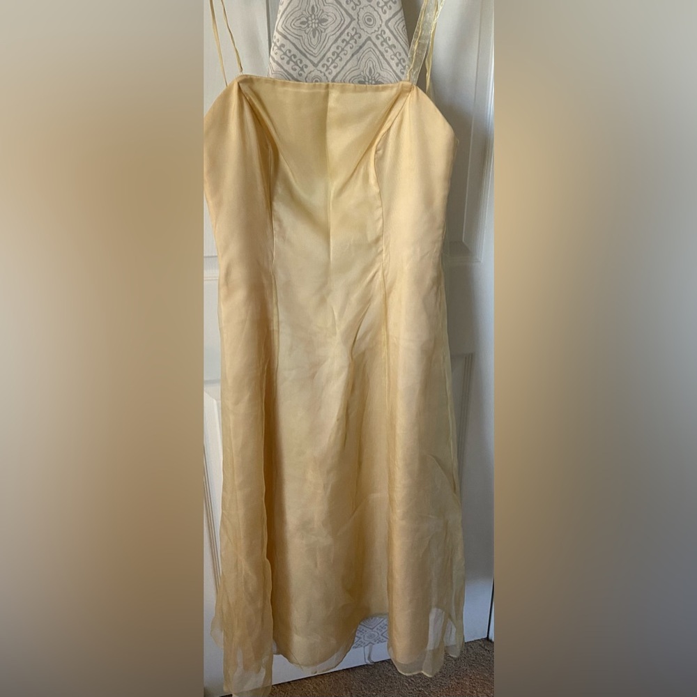 Yellow formal dress